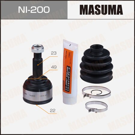 CV joint (outer) Masuma, NI-200