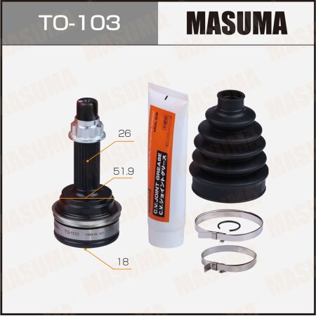 CV joint (outer) Masuma, TO-103