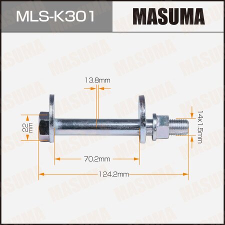 Camber adjustment bolt Masuma, MLS-K301