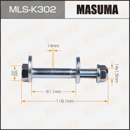 Camber adjustment bolt Masuma, MLS-K302