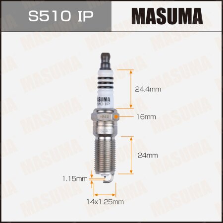 Spark plug Masuma iridium ILTR5A-13G (3811), S510IP