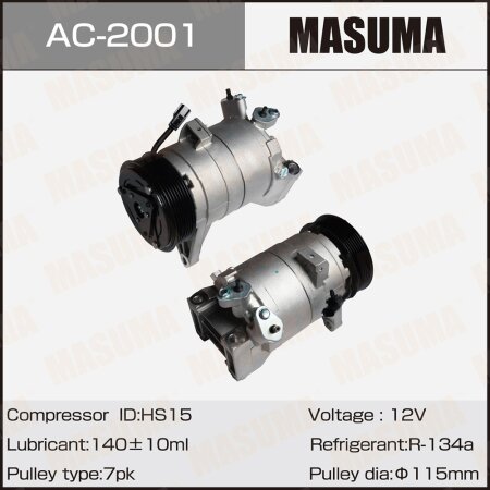 Air conditioning compressor Masuma, AC-2001