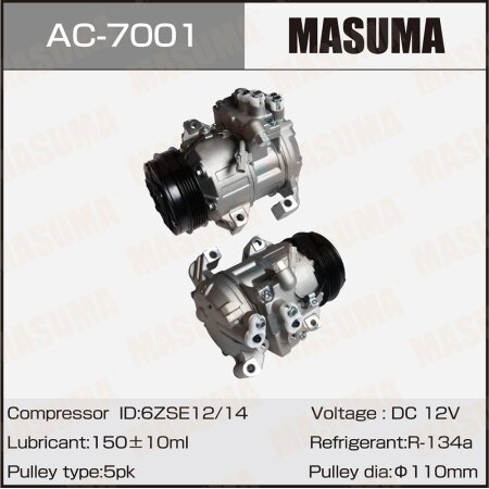 Air conditioning compressor Masuma, AC-7001