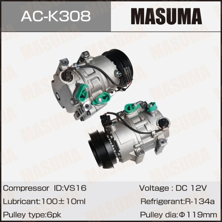 Air conditioning compressor Masuma, AC-K308