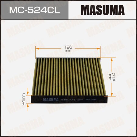 Cabin air filter Masuma charcoal, MC-524CL