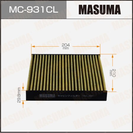 Cabin air filter Masuma charcoal, MC-931CL