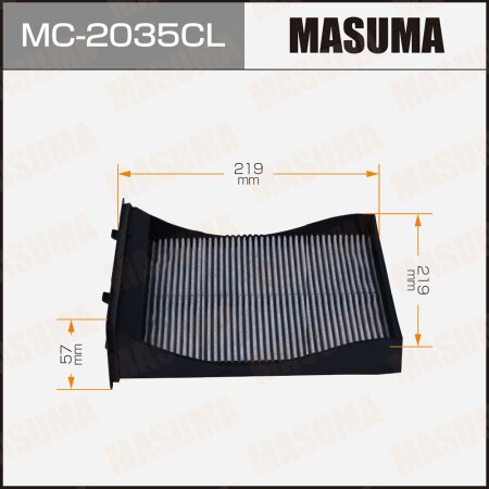 Cabin air filter Masuma charcoal, MC-2035CL