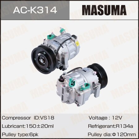 Air conditioning compressor Masuma, AC-K314