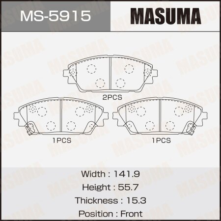 Brake pads Masuma, MS-5915