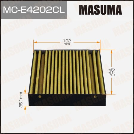 Cabin air filter Masuma charcoal, MC-E4202CL