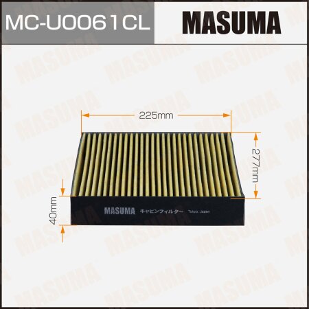 Cabin air filter Masuma charcoal, MC-U0061CL