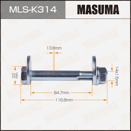Camber adjustment bolt Masuma, MLS-K314