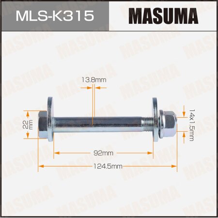Camber adjustment bolt Masuma, MLS-K315