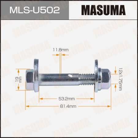 Camber adjustment bolt Masuma, MLS-U502