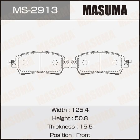 Brake pads Masuma, MS-2913