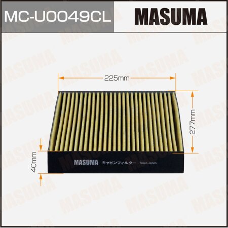 Cabin air filter Masuma charcoal, MC-U0049CL