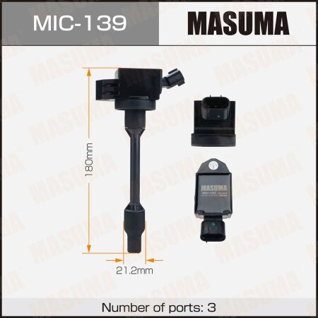 Ignition coil Masuma, MIC-139