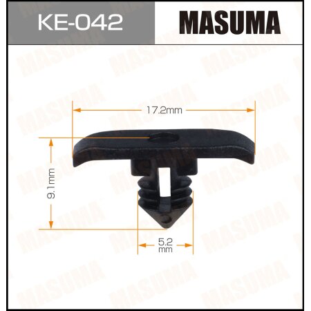 Retainer clip Masuma plastic, KE-042