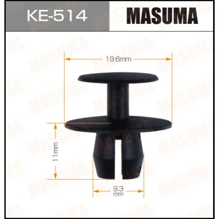 Retainer clip Masuma plastic, KE-514