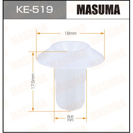 Retainer clip Masuma plastic, KE-519