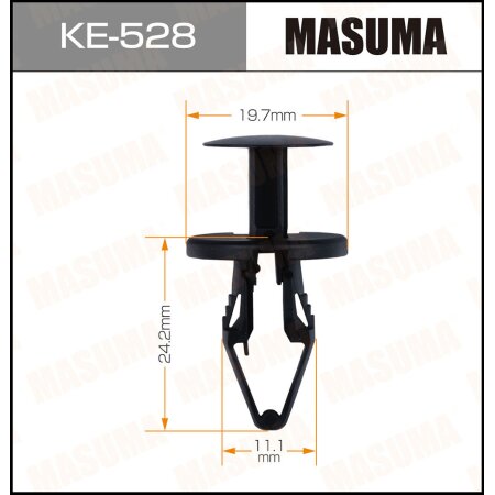 Retainer clip Masuma plastic, KE-528