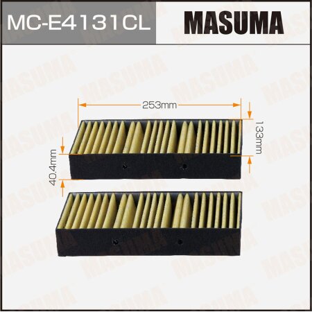 Cabin air filter Masuma charcoal, MC-E4131CL