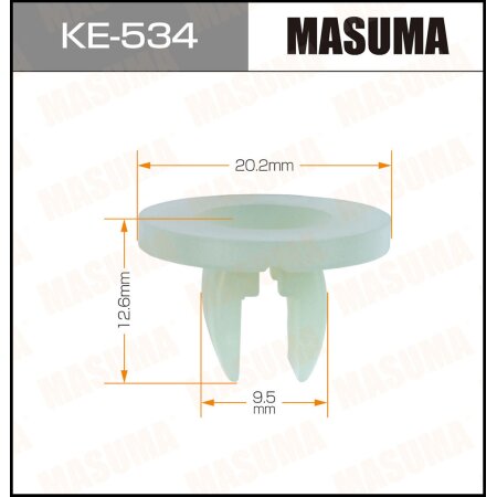 Retainer clip Masuma plastic, KE-534