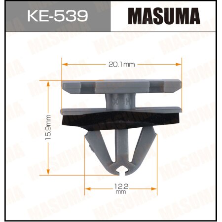 Retainer clip Masuma plastic, KE-539