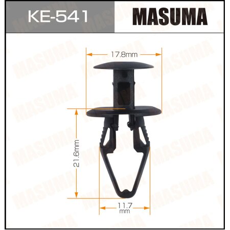 Retainer clip Masuma plastic, KE-541