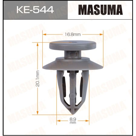 Retainer clip Masuma plastic, KE-544