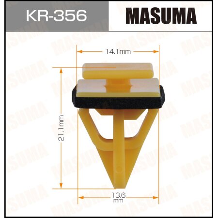 Retainer clip Masuma plastic, KR-356