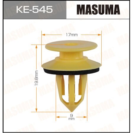 Retainer clip Masuma plastic, KE-545