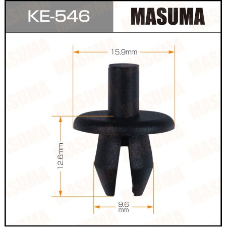 Retainer clip Masuma plastic, KE-546