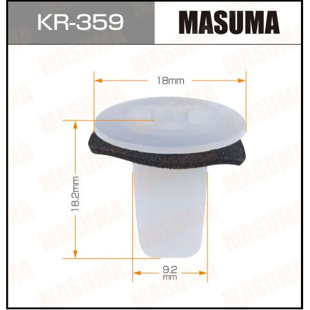 Retainer clip Masuma plastic, KR-359