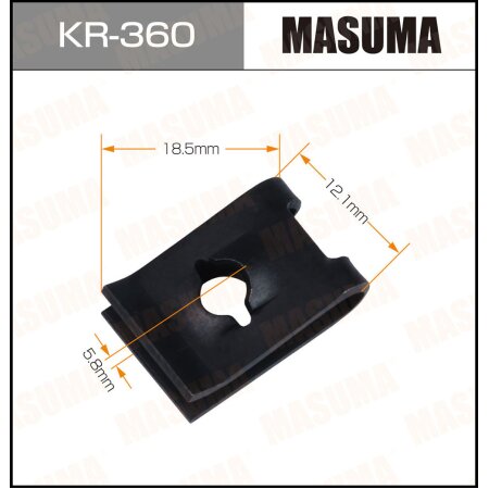 Retainer clip Masuma plastic, KR-360