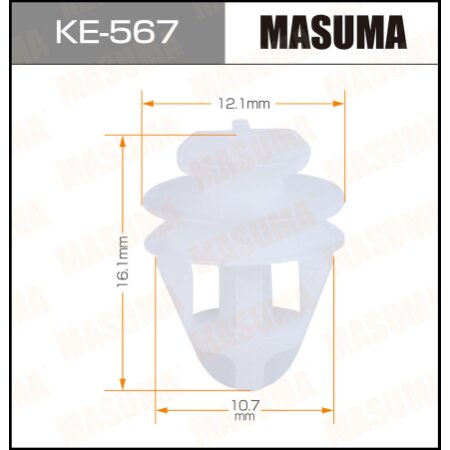 Retainer clip Masuma plastic, KE-567