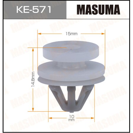 Retainer clip Masuma plastic, KE-571