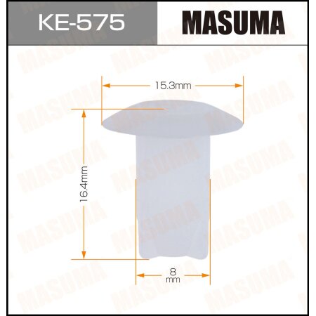 Retainer clip Masuma plastic, KE-575