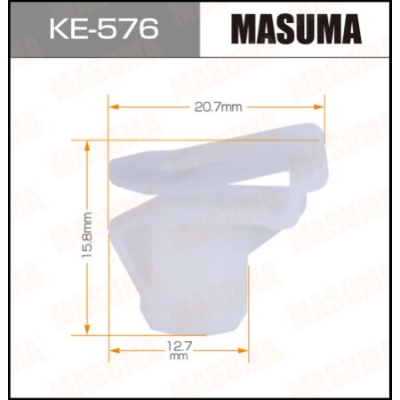 Retainer clip Masuma plastic, KE-576