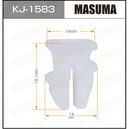 Retainer clip Masuma plastic, KJ-1583