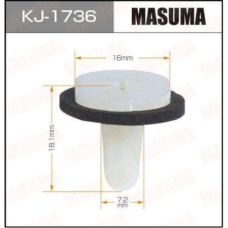 Retainer clip Masuma plastic, KJ-1736