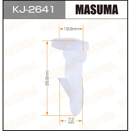 Retainer clip Masuma plastic, KJ-2641