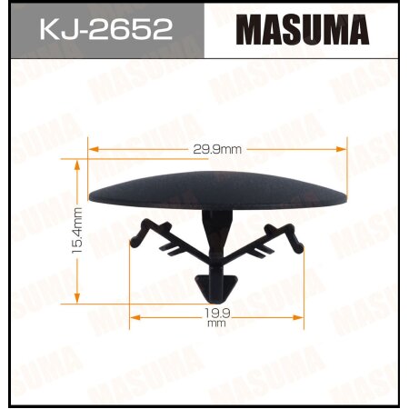 Retainer clip Masuma plastic, KJ-2652