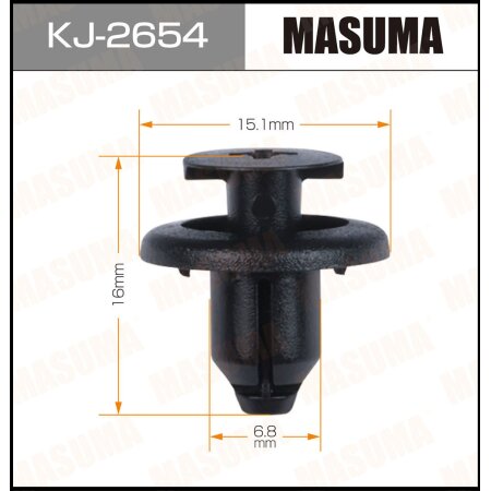 Retainer clip Masuma plastic, KJ-2654