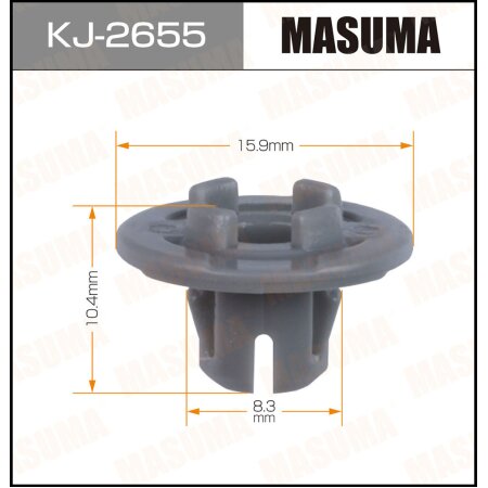 Retainer clip Masuma plastic, KJ-2655