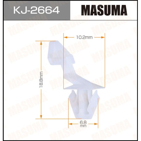 Retainer clip Masuma plastic, KJ-2664