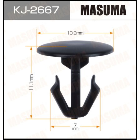 Retainer clip Masuma plastic, KJ-2667