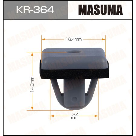 Retainer clip Masuma plastic, KR-364