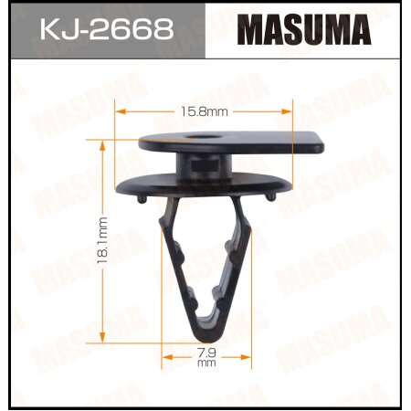 Retainer clip Masuma plastic, KJ-2668