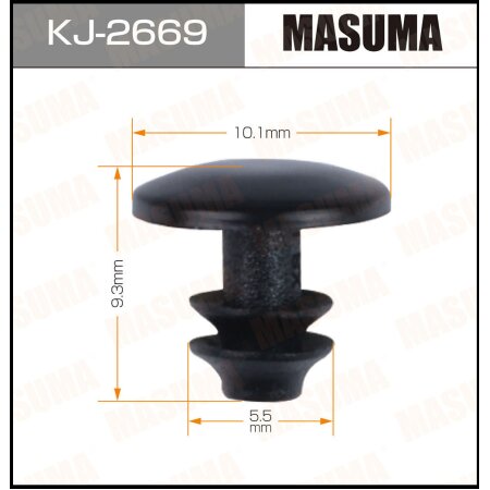 Retainer clip Masuma plastic, KJ-2669